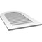 Ekena Millwork Round Top Surface Mount PVC Gable Vent: Non-Functional, w/ 3-1/2"W x 1"P Standard Frame, 22"W x 36"H GVPRT22X3601SN - alternate 2